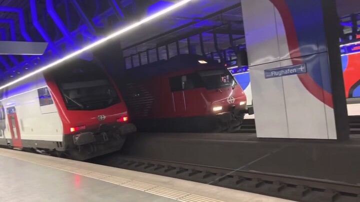 *SUPER RARE* Unmodernized classic Re460 departs Zurich Airport with amazing sound!!!!!