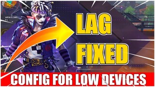 Free Fire Lag Fix APPLE RAW CONFIG 60FPS For 1gb 2gb 3gb 4gb ram Free Fire Fix Lag 1gb ram Config