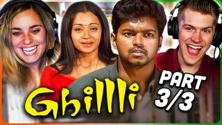 GHILLI Movie Reaction Part (3/3)! | Vijay | Trisha Krishnan | Prakash Raj | Ashish Vidyarthi