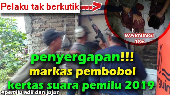 Penyergapan! markas pembobol kertas suara pemilu 2019 -  Tim Polda Metro Mini