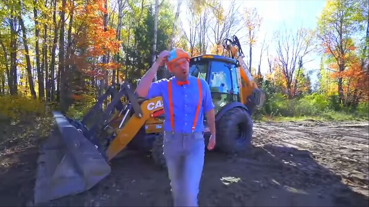 blippi fat at backhoe