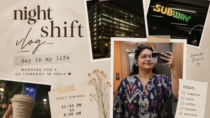 Working Night Shifts for a US Company in India 🇮🇳| Realistic Day in my Life.