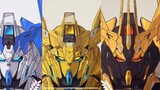 [Panduan Tubuh Gundam] RX-0 Unicorn Gundam Tiga Bersaudara Koleksi Unicorn Putih & Singa Hitam & Pho