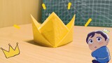 【Origami】Use the time of an ed song to fold a crown for Xiaoboji!