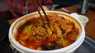 Mukbang lẩu kim chi 1 #food