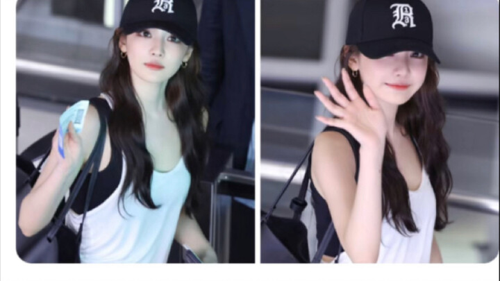 Ying Yizhuo | An airport photo on a certain platform has racked up six million views! Her overseas b