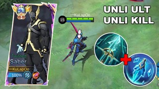 Twisted Saber " UNLIMITED ULTIMATE BUILD " | MOBILE LEGENDS