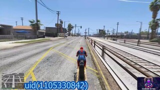 Người nhện nhảy mô tô trong GTA 5 (Người nhện đóng thế & Nhảy)_2 #game #gta5