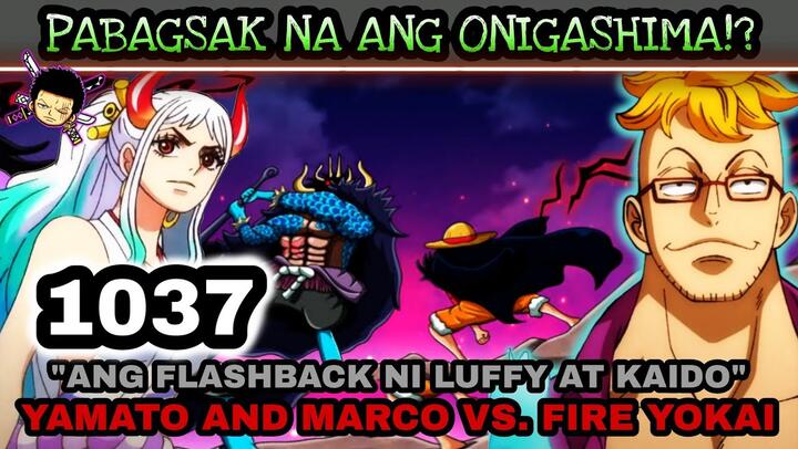 One piece 1037: (Prediction) Ang flashback ni kaido at luffy | Yamato  and Marco vs Fire yokai