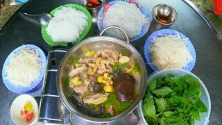Lẩu Gà Cơm Mẻ Nhún Với Cây Nầy Không Còn Gì Ngon Bằng || việt miền tây