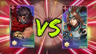 Mobile Legends: Adventure | HAYABUSA VS ZILONG - Who's better?🤔😯