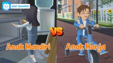 ANAK MANDIRI VS ANAK MANJA - SAKURA SCHOOL SIMULATOR