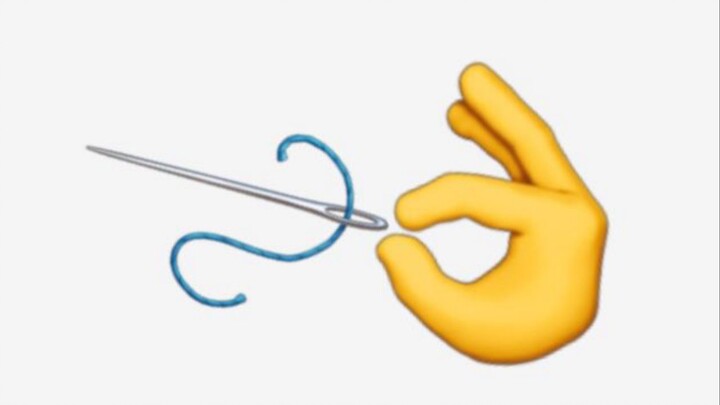 Insert a needle into the seam