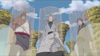 Tsuchikage  Summon 3 Kage, Neji's Dad Revival, Darui Use Black Lighting Style On White Zetsu Engdub