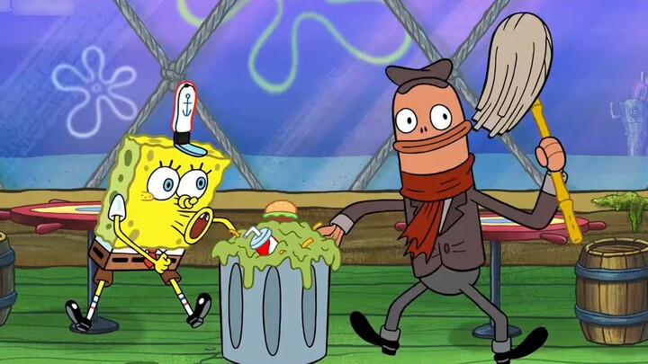 SpongeBob, please pay attention to personal hygiene!