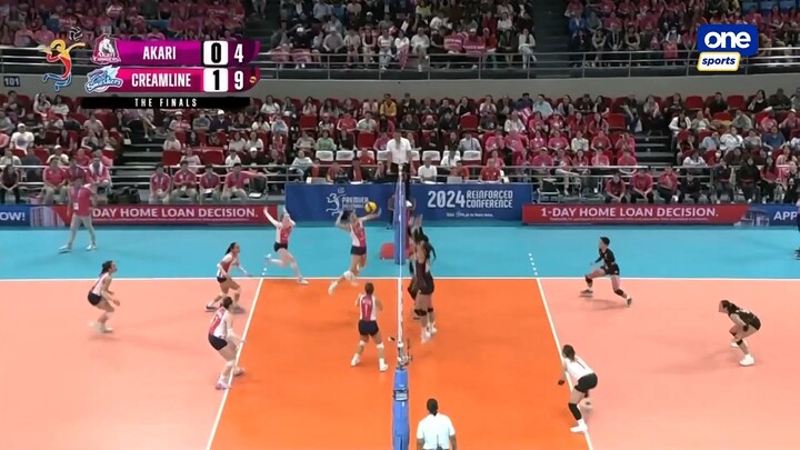 AKARI vs. CREAMLINE  LONGER FINALS HIGHLIGHTS  2024 PVL REINFORCED CONFERENCE  S