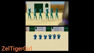 Pro Squid Game Players Be Like | Original and Roblox Comparison side-by-side |
