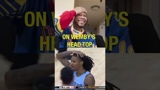 JA MORANT VIOLATES WEMBANYAMA WITH A CROSS OVER AND POSTER DUNK! #nba