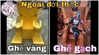 Cận cảnh ngai Worldcup mạ gạch ngoài đời thực | Tik Tok Free Fire