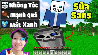 Vinh Uống Sữa Của Sans Tập 14 : UỐNG SỮA TẤT CẢ MỌI THỨ TRONG MINECRAFT* Cũng Hài Thật Sự 🤣😜