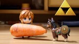 [Zelda Warriors] Stop Motion Animation丨หลังจาก Link ป้อนแครอทยักษ์ให้ม้า... [Animist]