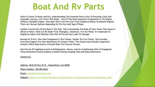 Boat And Rv Parts