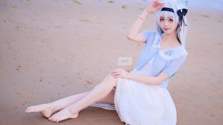 ชุดว่ายน้ำทะเลและแสงจันทร์สีขาวของฉัน ♥ [หลิวอิง]