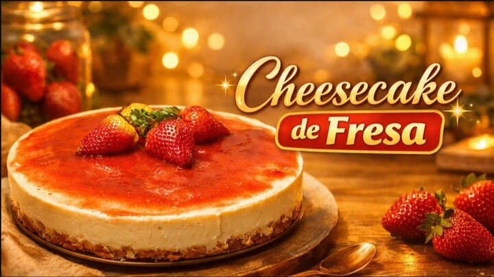 Cheesecake de fresa facil y delicioso