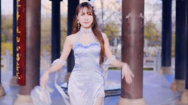 【PINKU La La】Gentle cheongsam❤️The bright moon comes into the dream❤️Is it the person in your dream~