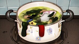 แอนิเมชั่นที่ทำให้หัวใจอบอุ่น คุณยายของหญิงสาวทำหม้อถุงเท้าส่งกลิ่นในวันเกิดของเธอ และเธอก็ร้องไห้เม