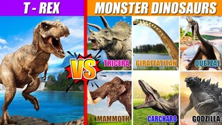 T-Rex vs Monster Dinosaurs | SPORE