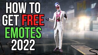 HOW TO GET FREE EMOTES (2022) in COD MOBILE!!