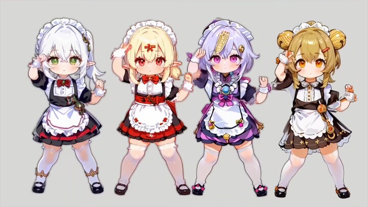 [Genshin Impact /MMD] Life is not easy, the four little ones perform