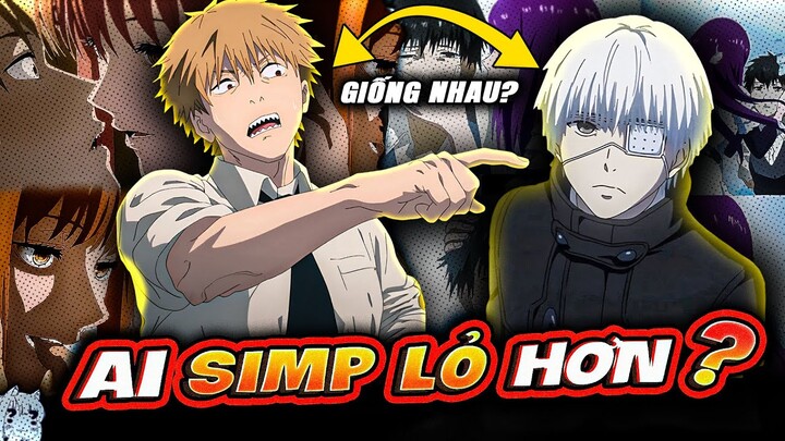 DENJI VS KANEKI - AI KHỔ HƠN AI? | TOKYO GHOUL VS CHAINSAW MAN