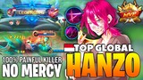 100% Painful Killer Hanzo Gameplay | Top Global Hanzo ɴʏᴜꜱᴜ ᴀꜱᴜ ɴᴏʙ ꜱᴇᴍᴜᴀ ~ Mobile Legends