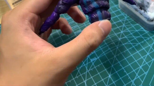 Self-modified Netherworld Demon movable model, Purple Nether Bakt Armor Warrior Xingtian