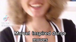 Dance moves inspired by Marvel characters