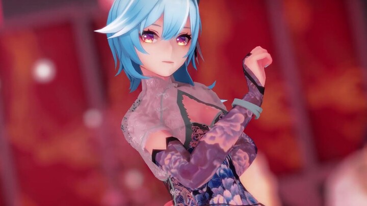 [Genshin Impact · Cheongsam] Eula | Flower and Moon in Pairs Her smile makes me blush and my heart b