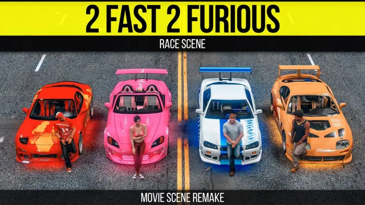 Grand Theft Auto 5 - 2 Fast 2 Furious Race Scene