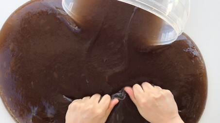 Life-saving fake water poured