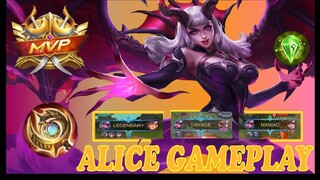 ALICE BEST UNLI MANA SAVAGE GAMEPLAY and TUTORIAL!!  - Mobile Legends | Best Build 2021|Tutorial