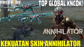 NYOBAIN BUNDLE ANNIHILATOR LANGSUNG JADI TOP GLOBAL KNOCK! FREE FIRE INDONESIA