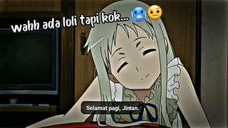 Ketika lo baru bangun dan disamping lo ada loli 😏, tapi 👻🗿//