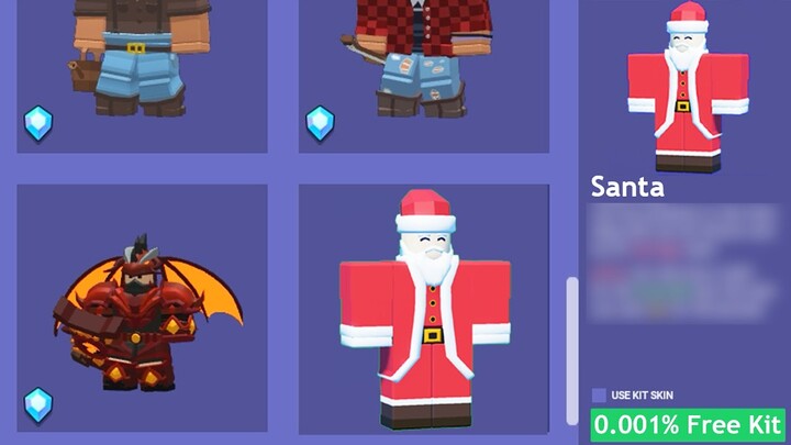 If Santa Was a Kit In Roblox Bedwars