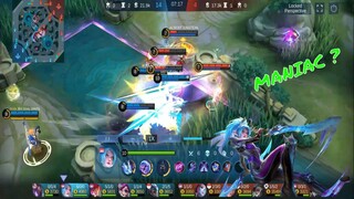 21 Kill NonStops Karina Build Mage || Free Style Killing Enemy - Gold Ninja 1M - MLBB