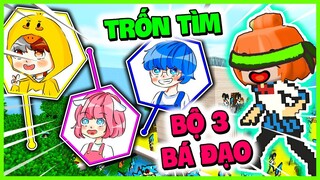 KAMUI CÙNG BỘ 3 BÁ ĐẠO THỬ THÁCH BIẾN THÀNH NGƯỜI 2D CHƠI TRỐN TÌM TRONG MINI WORLD | HERO TEAM