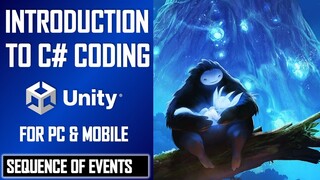 INTRO TO C# CODING IN UNITY ★ SEQUENCE OF EVENTS ★ JIMMY VEGAS TUTORIAL