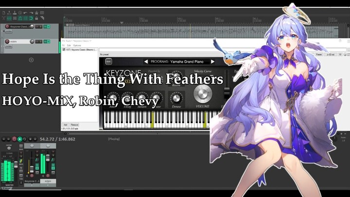 HOYO-MiX, Robin, Chevy - Hope Is the Thing With Feathers (Piano Cover) | DAW Version