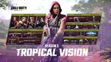 Season 5 Tropical Vision Battle Pass Trailer + Season 3 Rank Rewards Trailer #codm #codmobile