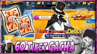 Dapet "NEW" SSR 🔥 60 TIKET GACHA + Review MAGICMAN [NEW SR] - ONE PUNCH MAN The Strongest